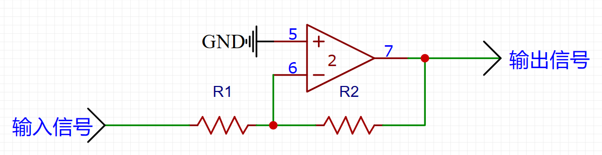 经典反相放大电路